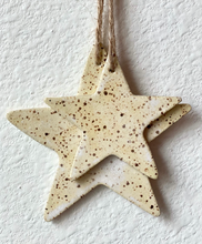 Load image into Gallery viewer, Golden White Star Ornament
